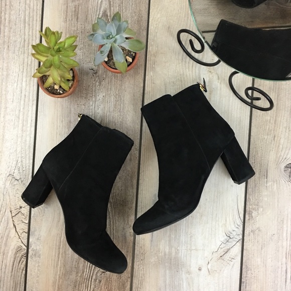 Boden Shoes - Boden Leather Back Zip Ankle Boots